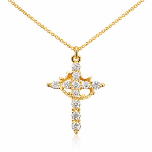 Seraphine™ Cross & Crown Necklace